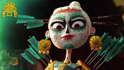 Постер 4 серии 1 сезона сериала «Майя и три воина»