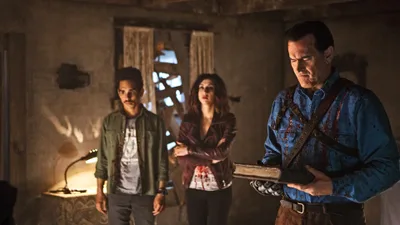 Постер 9 серии 1 сезона сериала «Эш против Зловещих мертвецов»