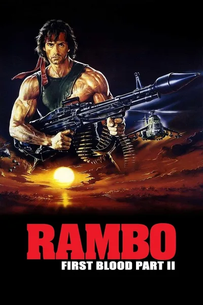 Постер фильма «Рэмбо: Первая Кровь 2»