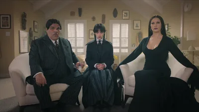 Постер 5 серии 1 сезона сериала «Уэнздей»