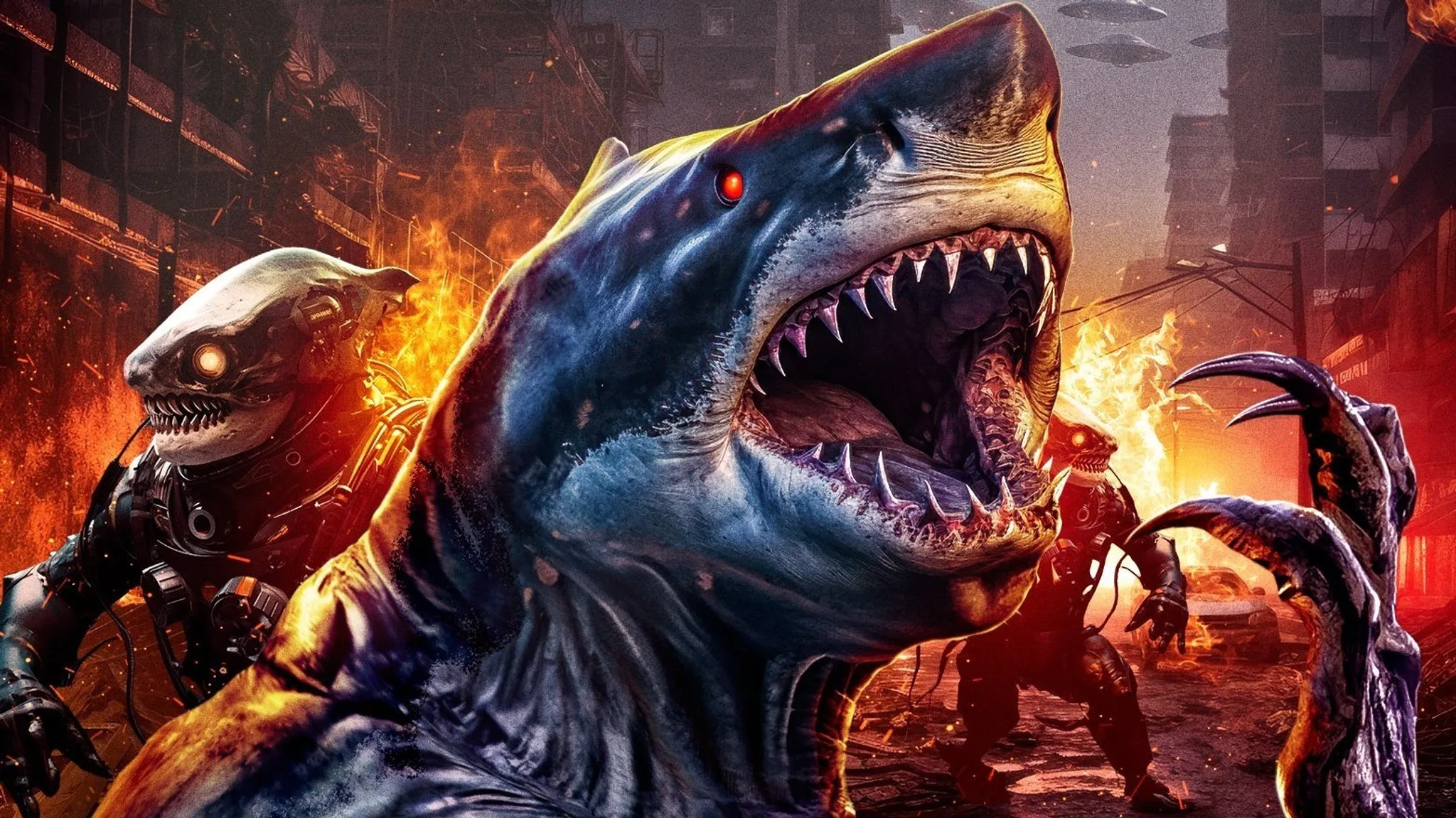 Постер фильма «Space Sharks»